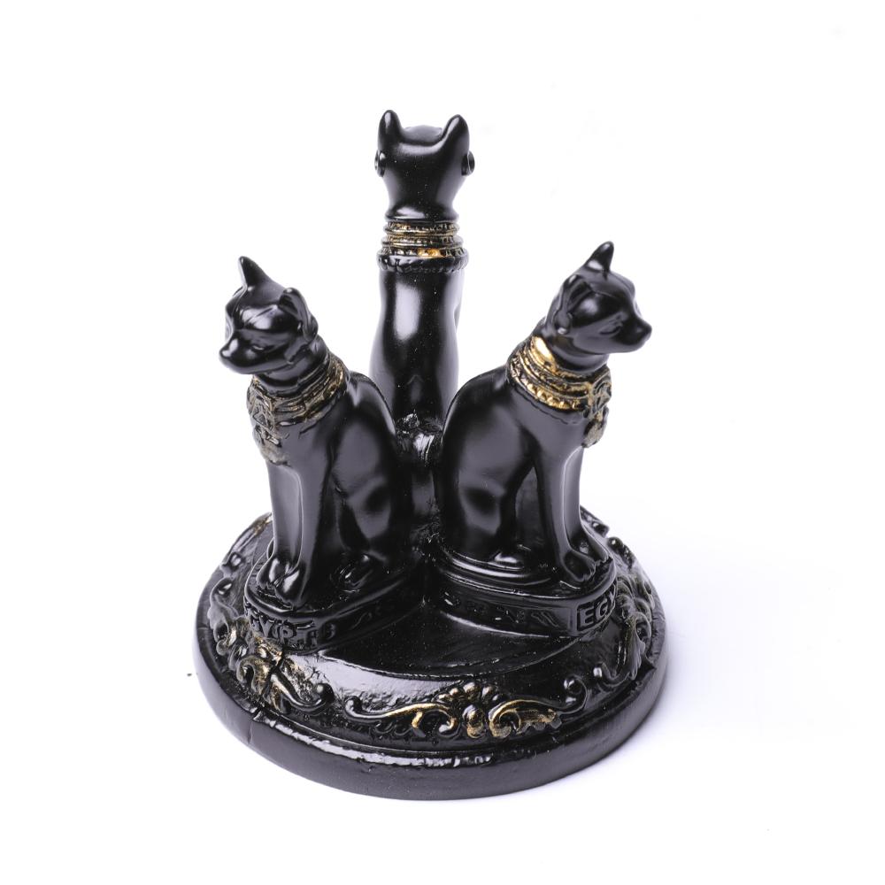 Resin Lucky Cat Statue Base Stand S