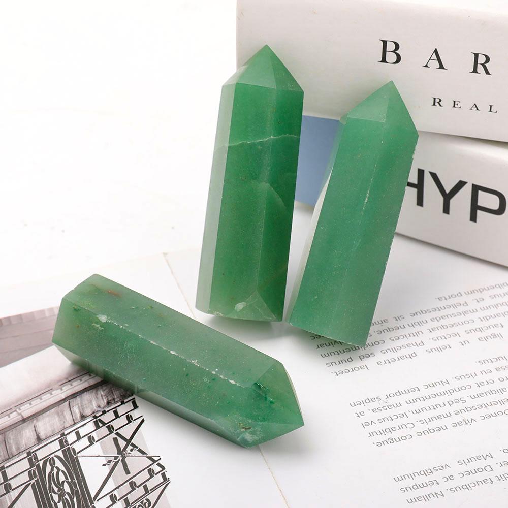3" Green Aventurine Points Wholesale Crystals USA