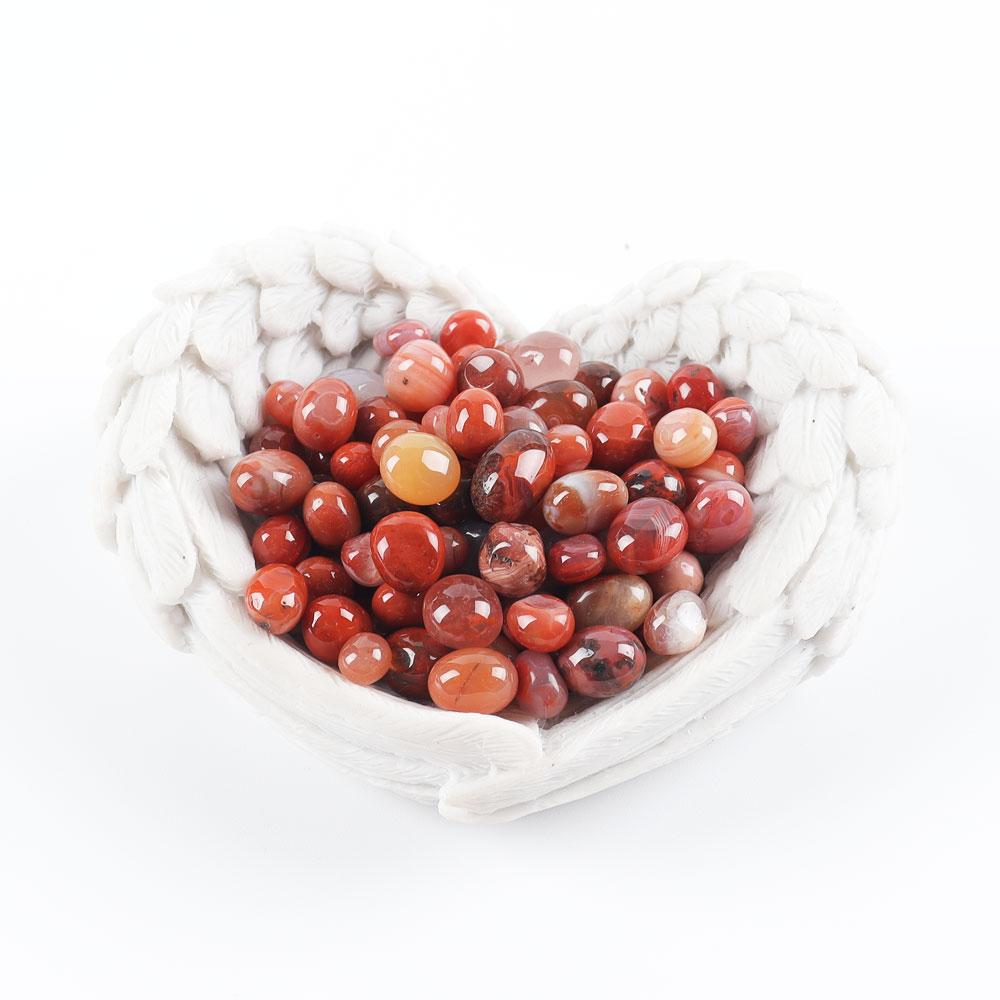 0.1kg Carnelian Tumbled Chips Stone Crushed Crystal Quartz Irregular Shaped Stones Wholesale Crystals USA