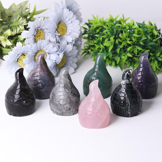 3" Seven Dawrfs Crystal Carvings Wholesale Crystals USA