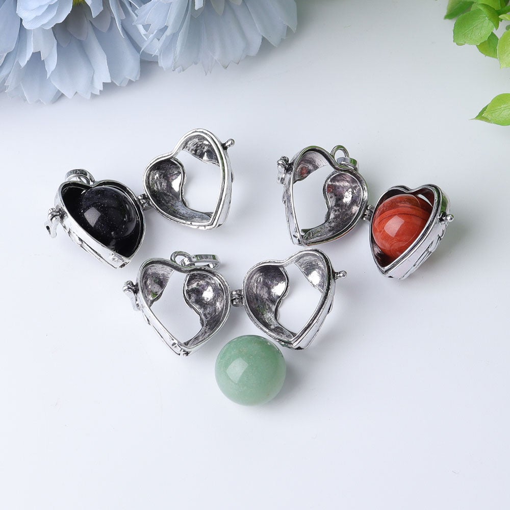 1.16" Heart Shape Crystal Pendant Wholesale Crystals USA