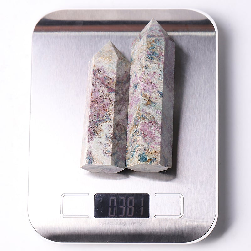 2.5"-4.5" Ruby in Kyanite Crystal Tower Wholesale Crystals USA