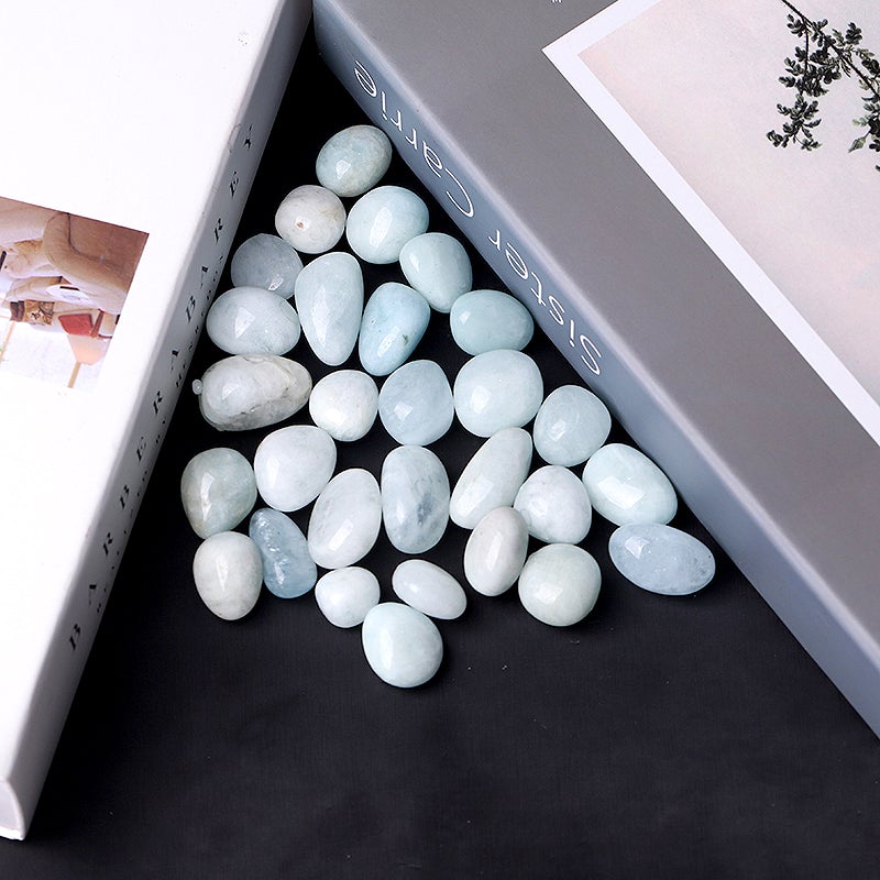 0.1kg Aqumarine Tumbles Wholesale Crystals USA