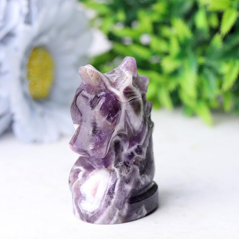 2.3" Dream Amethyst Unicorn Crystal Carvings Wholesale Crystals USA