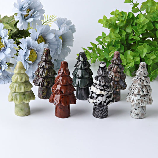 3" Fir Tree Crystal Carvings for Christmas Wholesale Crystals USA