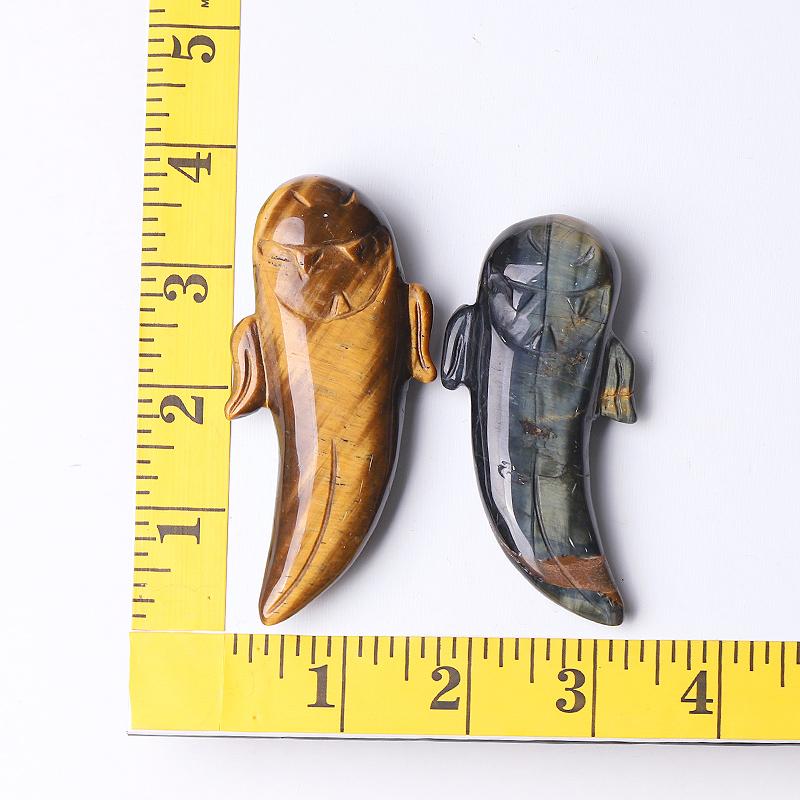 3" Tiger Eye Ghost Crystal Carvings for Halloween Wholesale Crystals USA