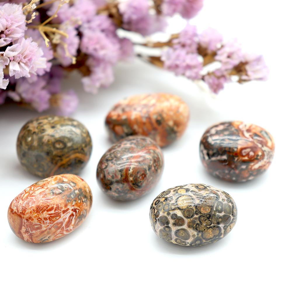 0.1kg High Quality Leopard Skin Jasper Tumble Stone Wholesale Crystals USA