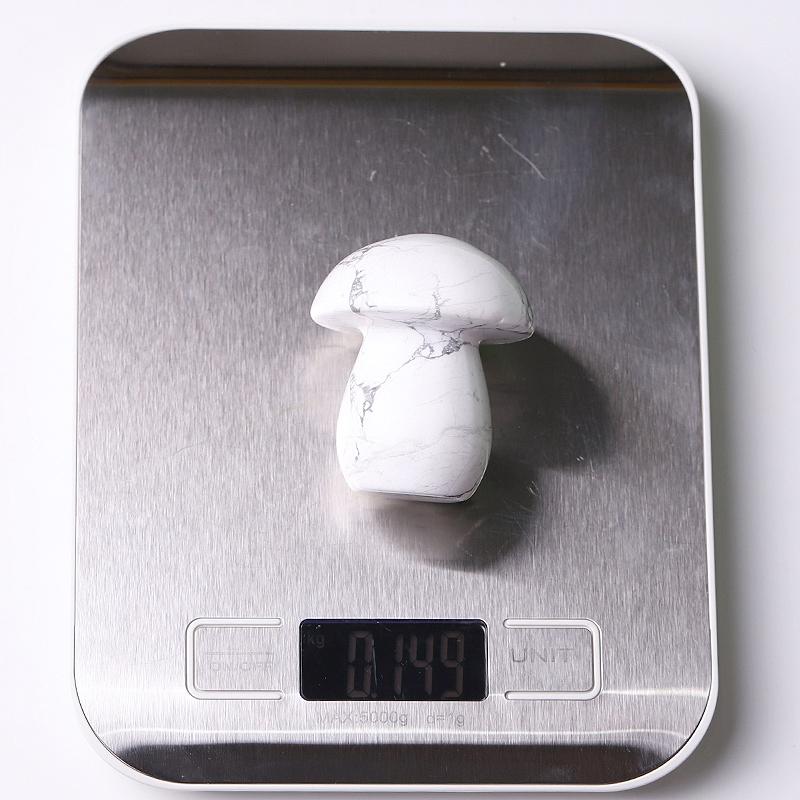 2" Howlite Mushroom Crystal Carvings Wholesale Crystals USA