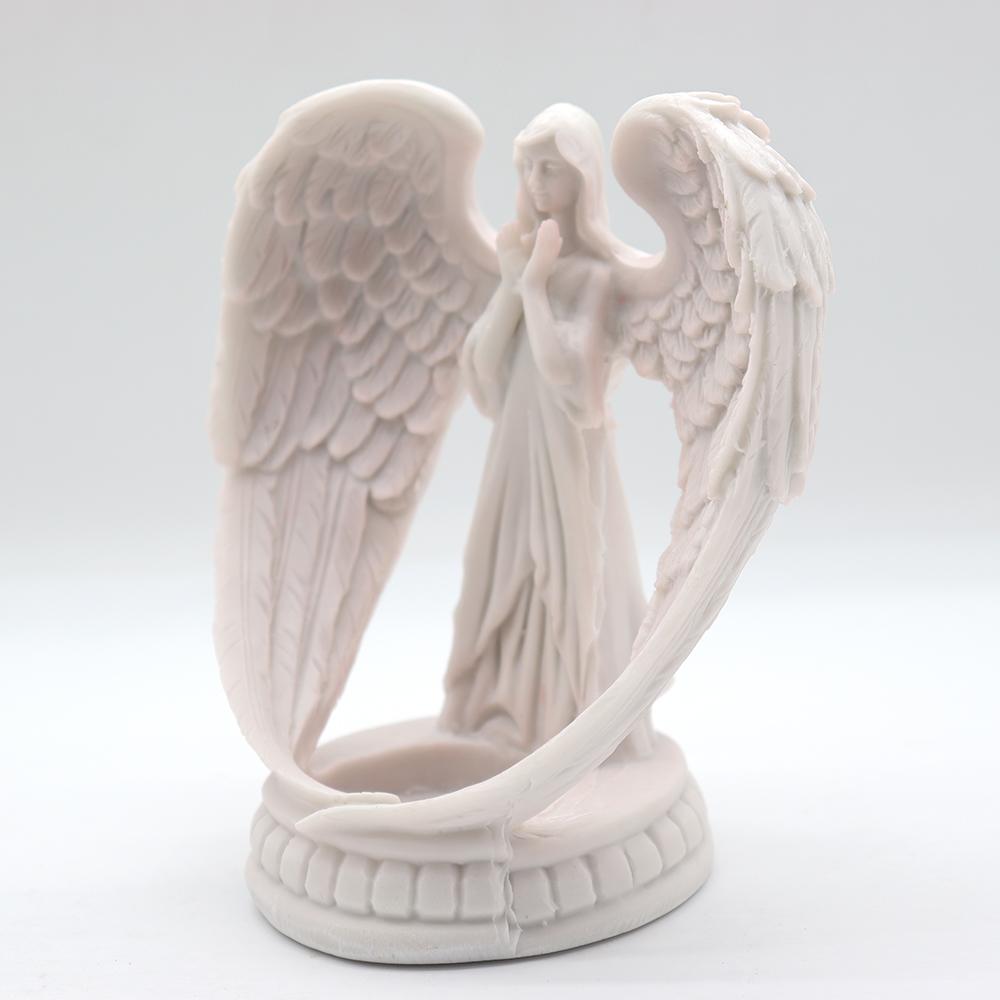 Lighted Resin Angel Stand for Home Decoration