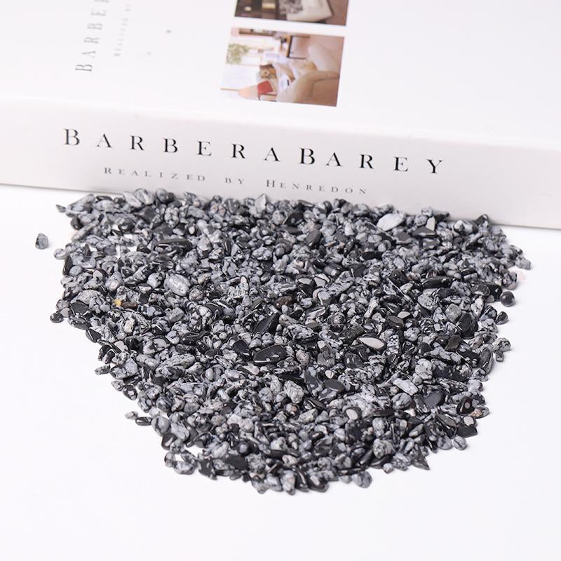 0.1kg Natural Snowflake Obsidian Chips Wholesale Crystals USA