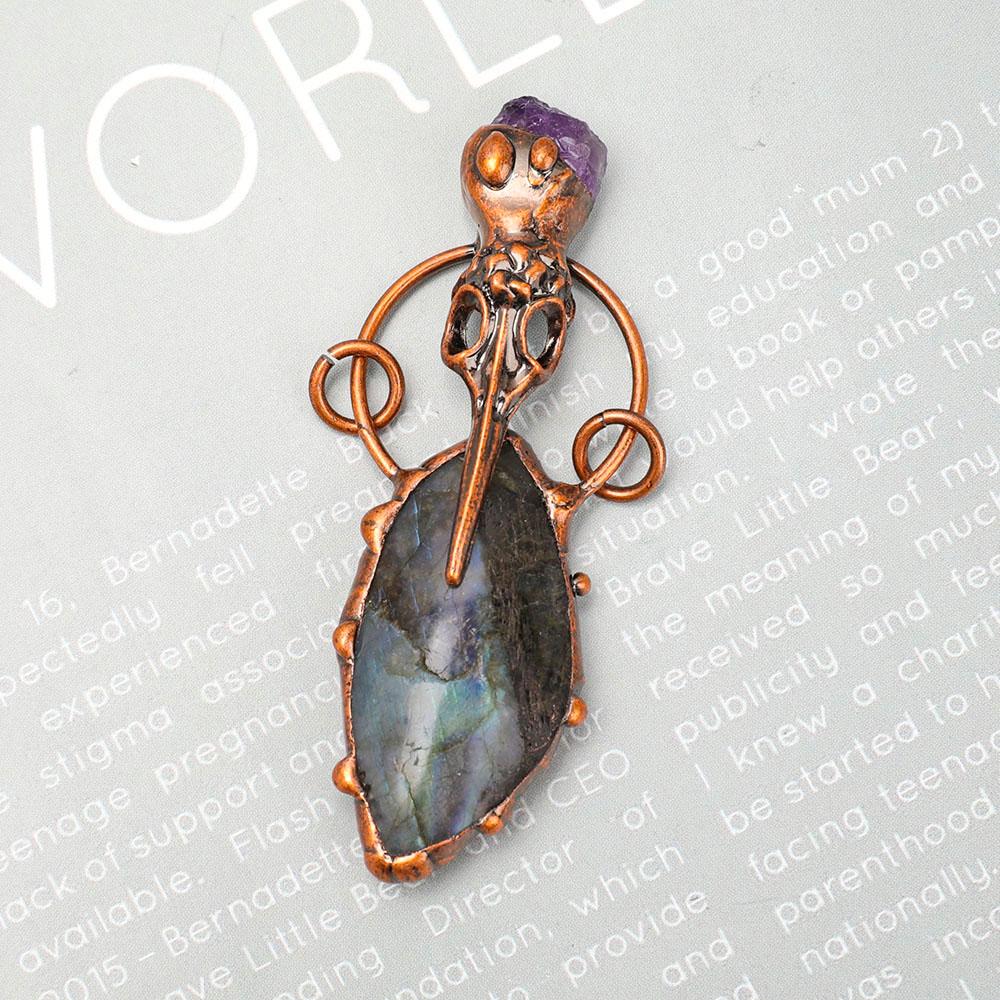 Labradorite Amethsyt Pendant Wholesale Crystals USA
