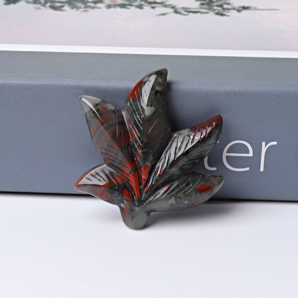1.9" Leaf Crystal Carvings Wholesale Crystals USA