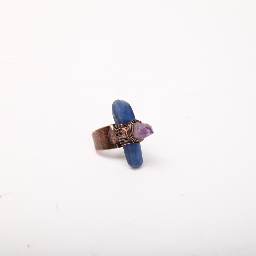 Handmade Amethyst Kyanite Ring Wholesale Crystals USA