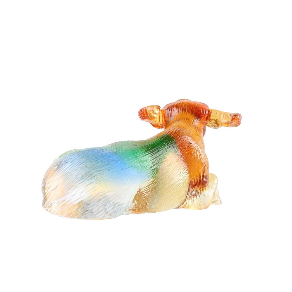 Handmade Colored Glaze Liuli Buffalo Crystal Carvings Wholesale Crystals USA