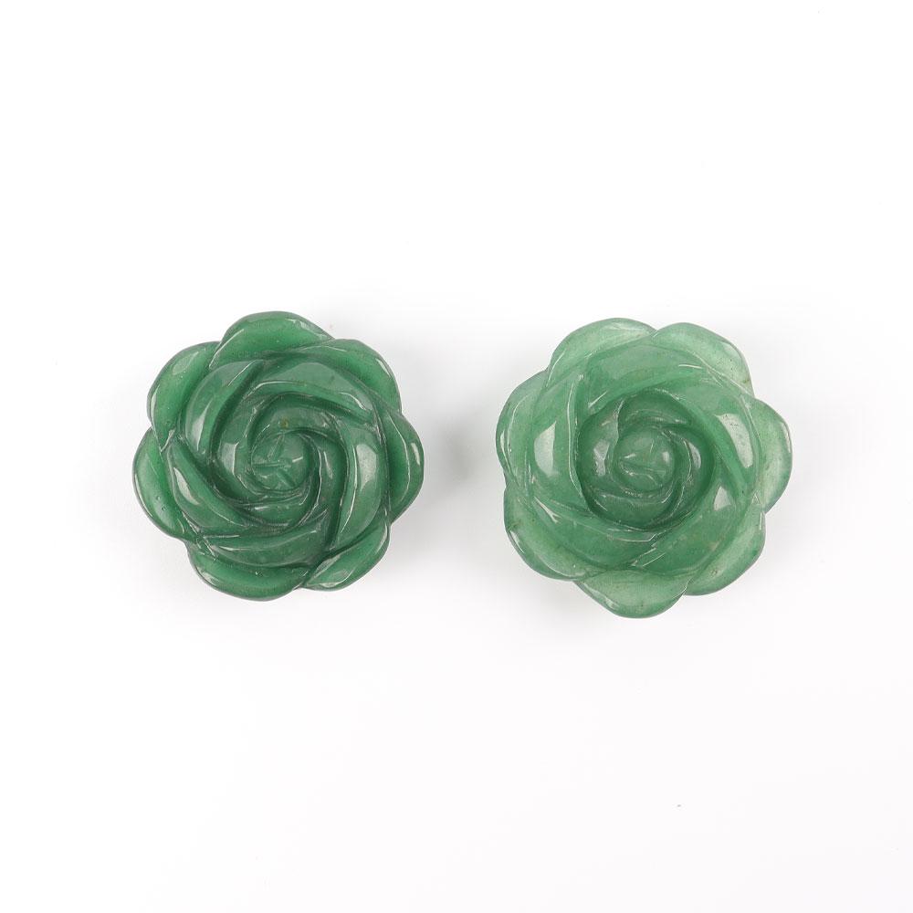 Green Aventurine Flower Free Form Wholesale Crystals USA