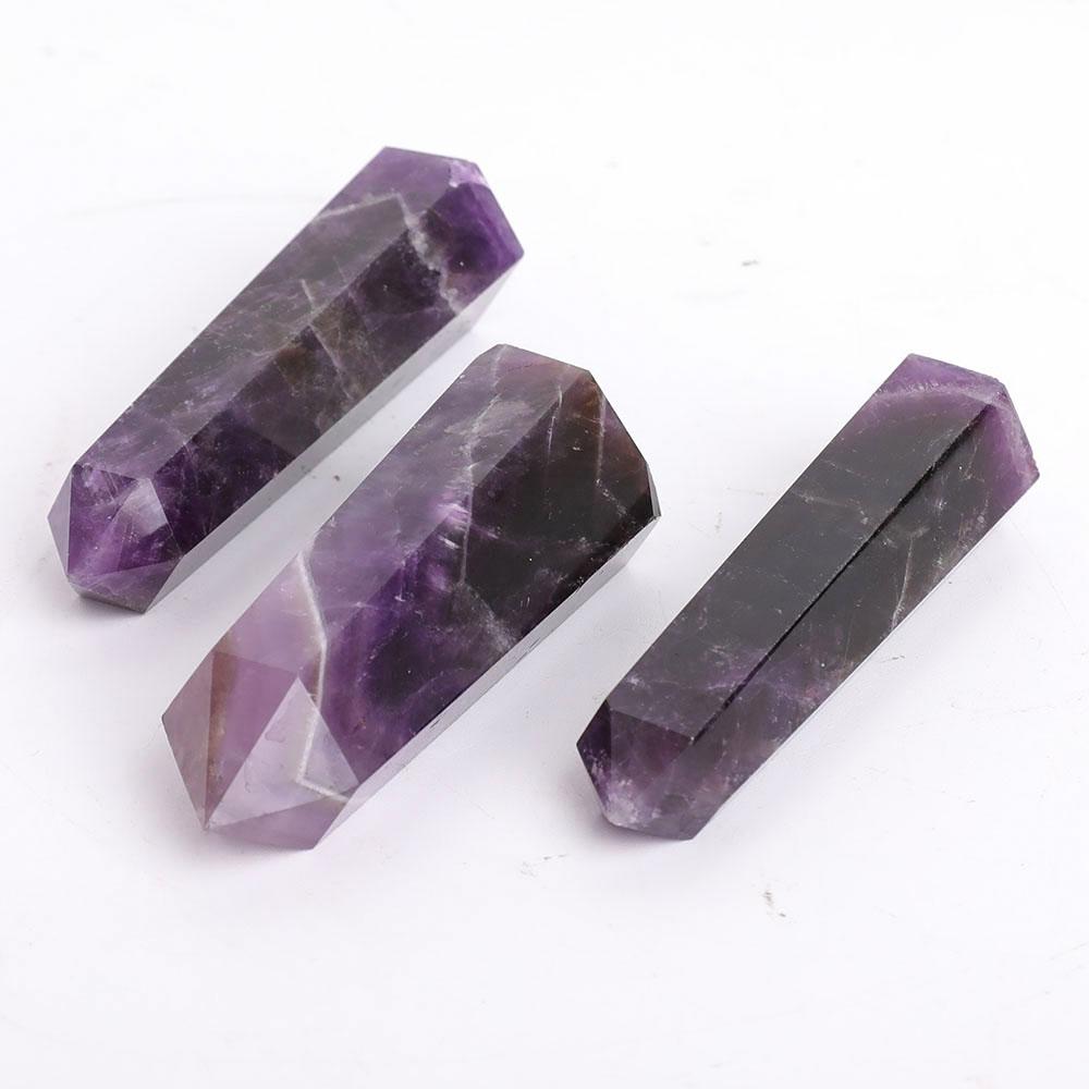 Set of 3 Amethyst Points Wholesale Crystals USA