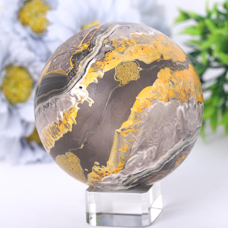 2.5"-4.5" Bumble Bee Jasper Sphere Wholesale Crystals USA