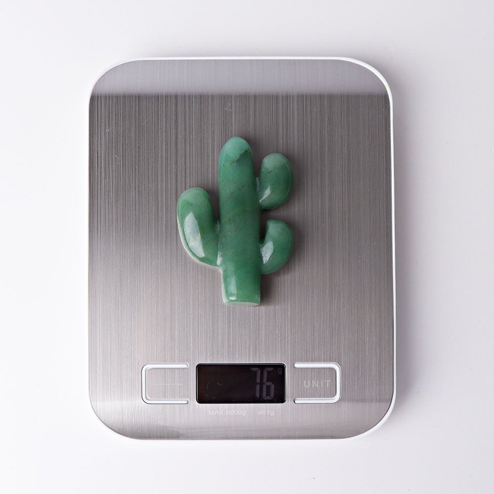 3.1" Green Aventurine Cactus Crystal Carvings Wholesale Crystals USA