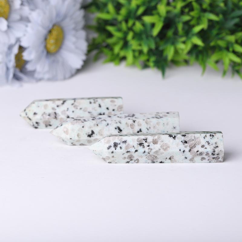 Natural Kiwi Jasper Point Crystal Tower Wholesale Crystals USA