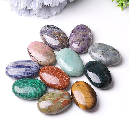 1.5*2.3" Crystal Tumbles Palm stones Wholesale Crystals USA