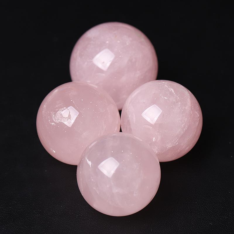 30mm Rose Quartz Crystal Sphere Wholesale Crystals USA