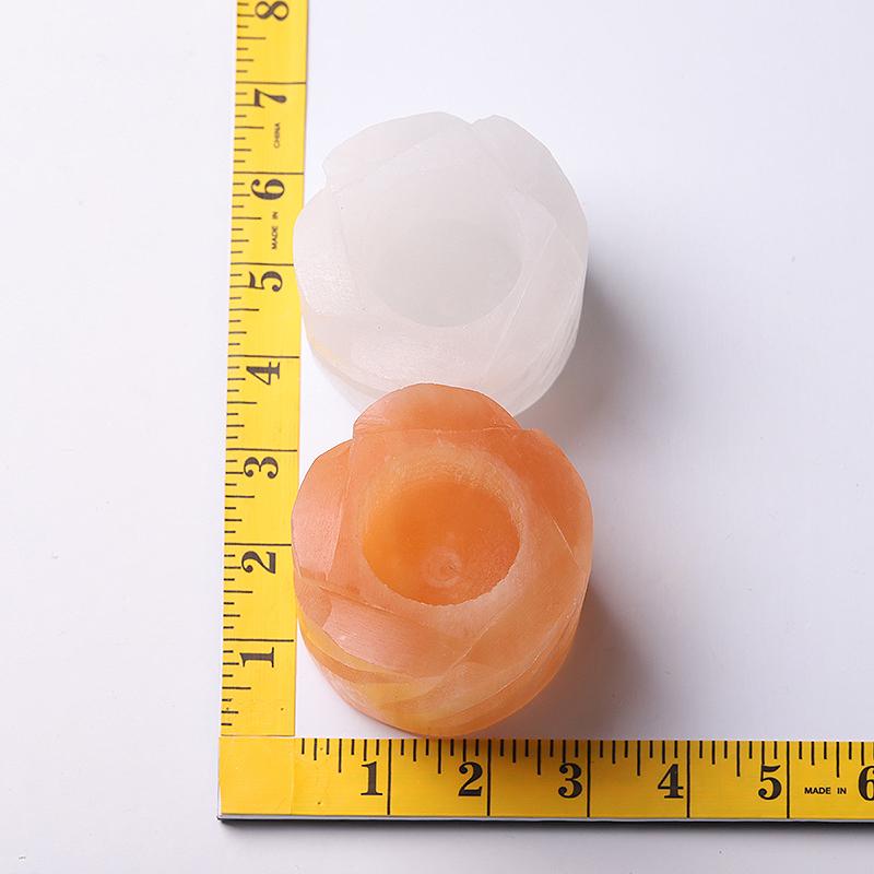 3" Selenite Candle Holder