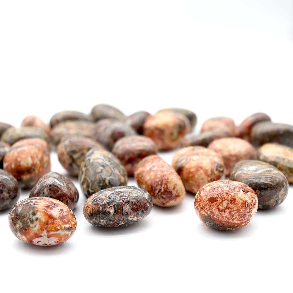 0.1kg High Quality Leopard Skin Jasper Tumble Stone Wholesale Crystals USA