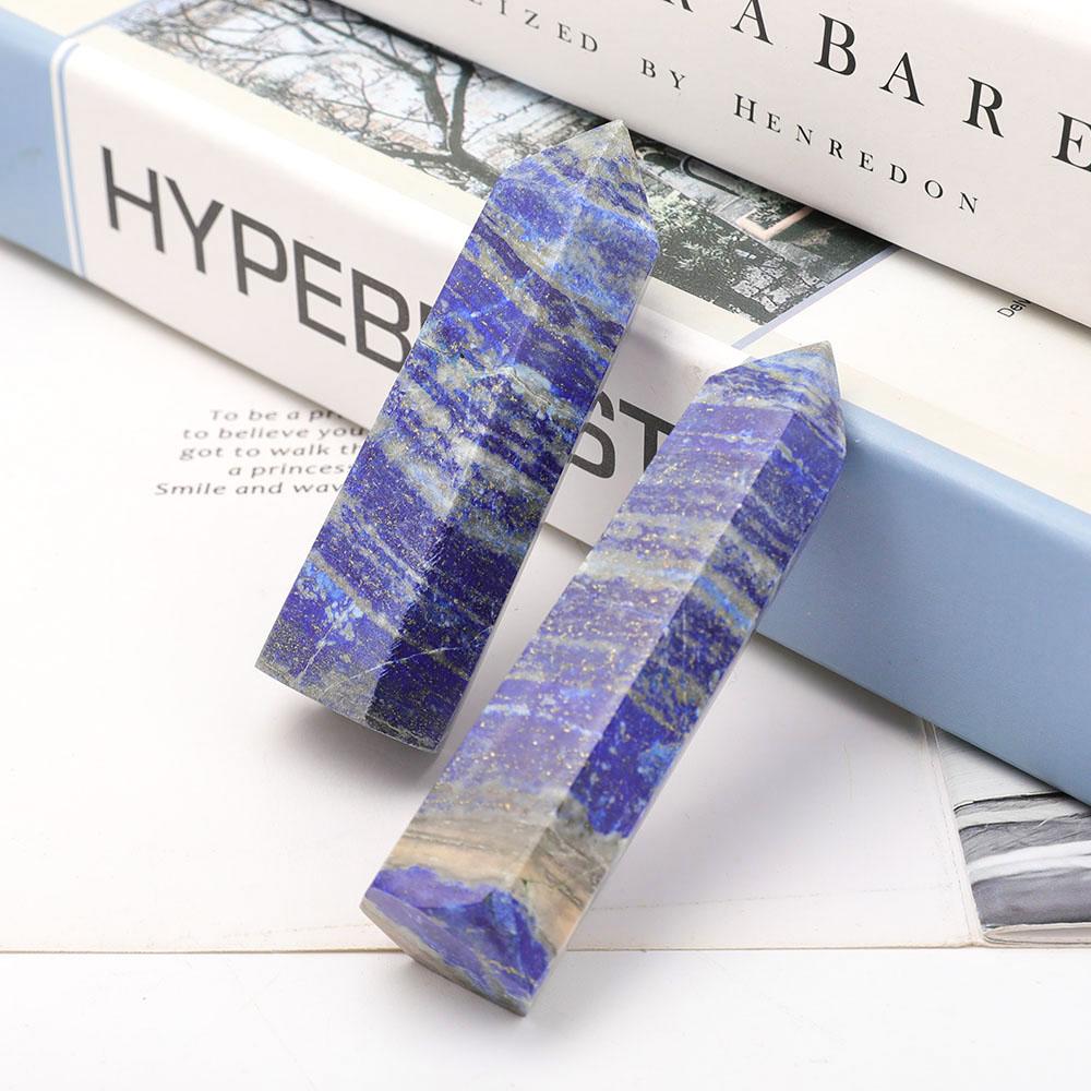Set of 2 Lapis Points Wholesale Crystals USA