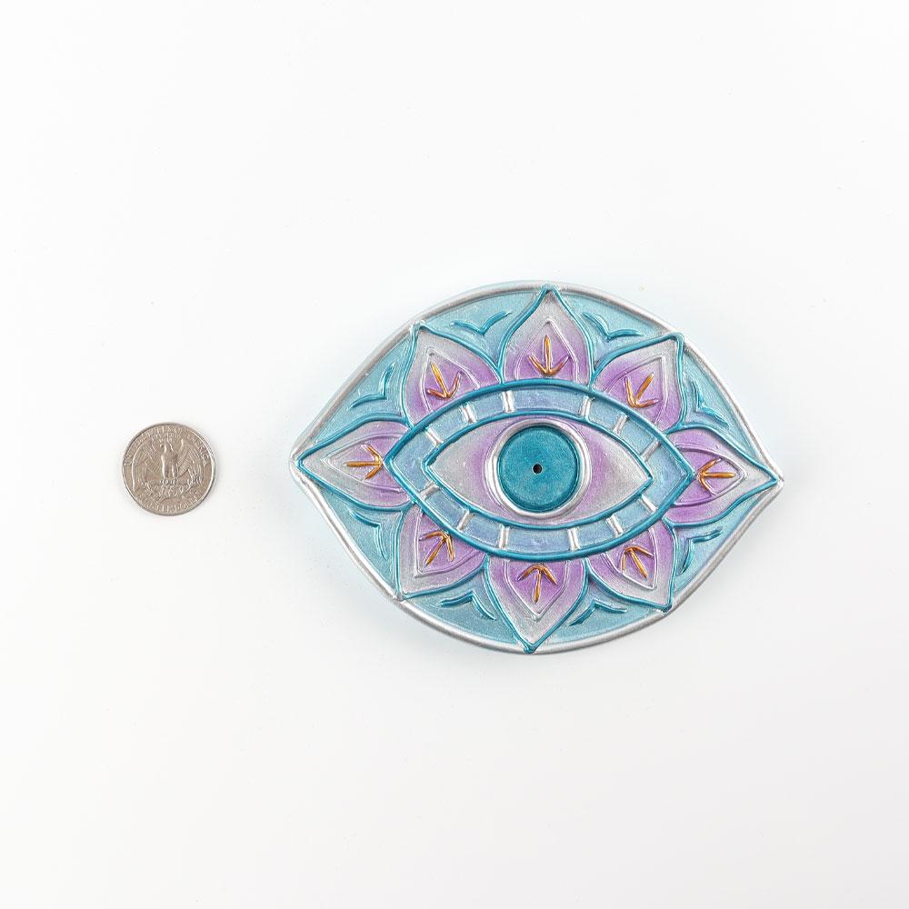 Resin Eye Shape Plate Incense Holder