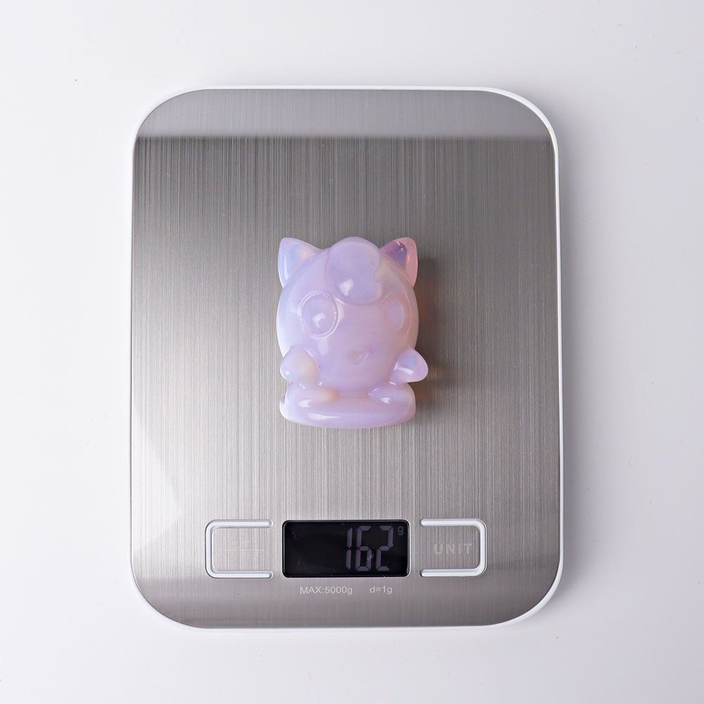 2.2" Pink Opalite Jiggly Puff Crystal Carvings Wholesale Crystals USA