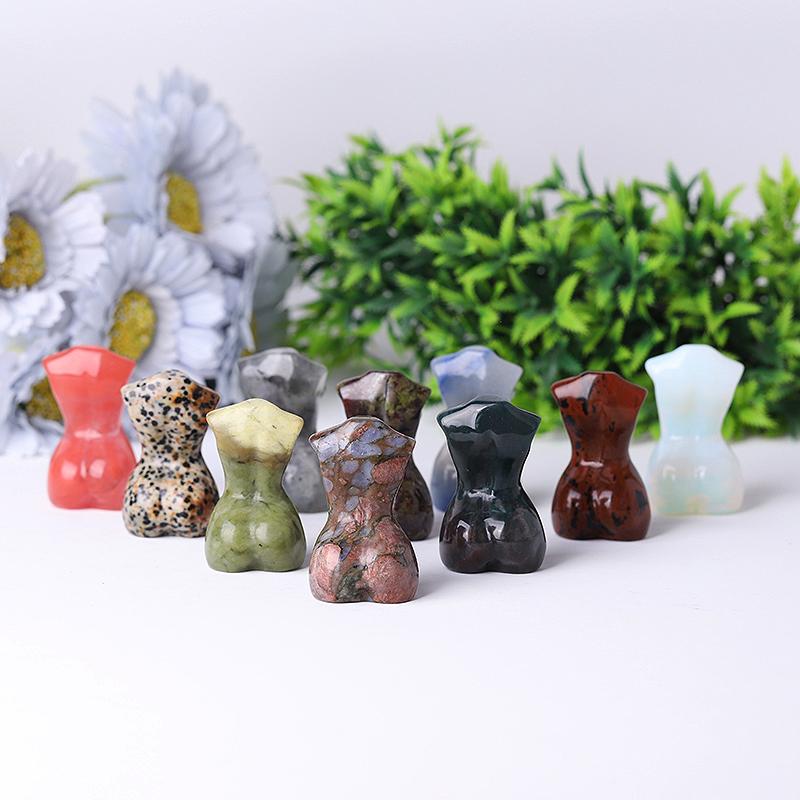 2“ Wholesale Crystal Tiny Model Statue Carved Goddess