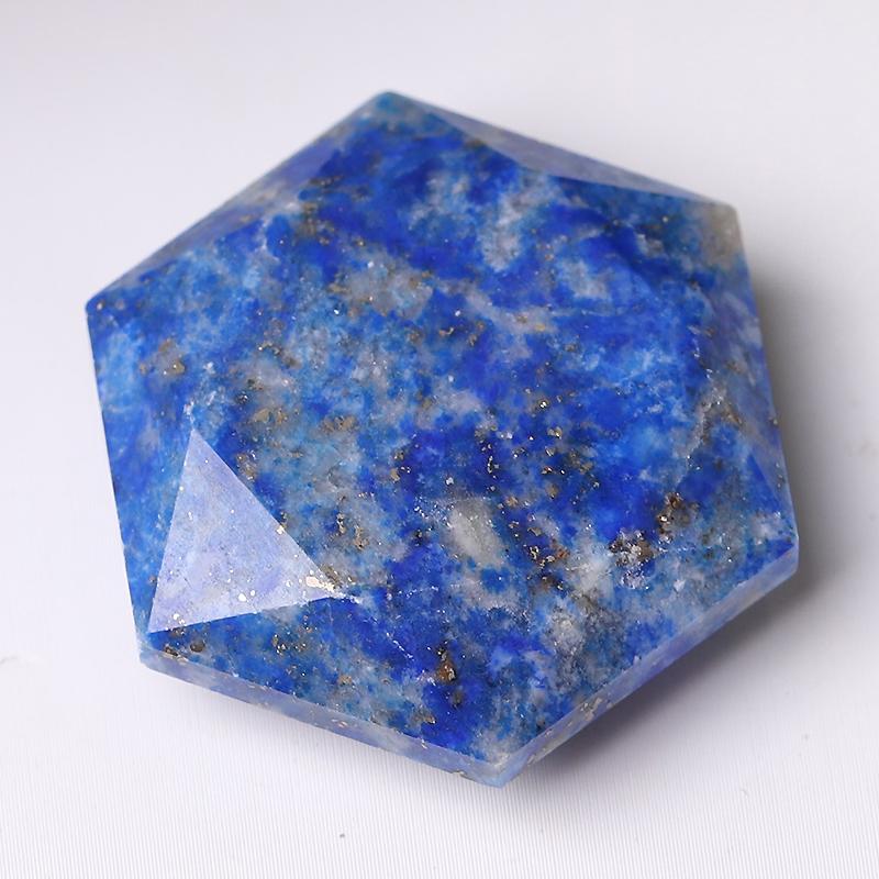 1" Crystal Hexagon Pocket Stone for Pendant for DIY Wholesale Crystals USA