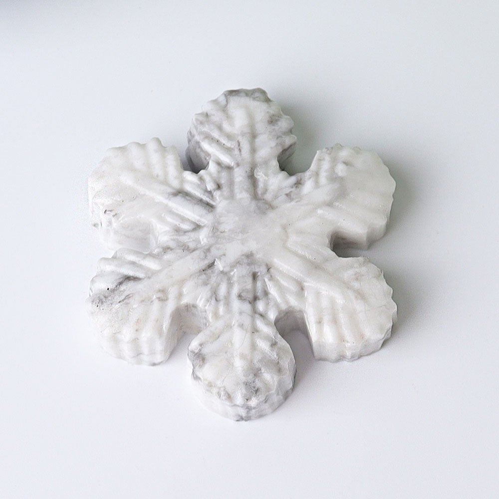 2" Snowflake Crystal Carvings for Christmas Wholesale Crystals USA