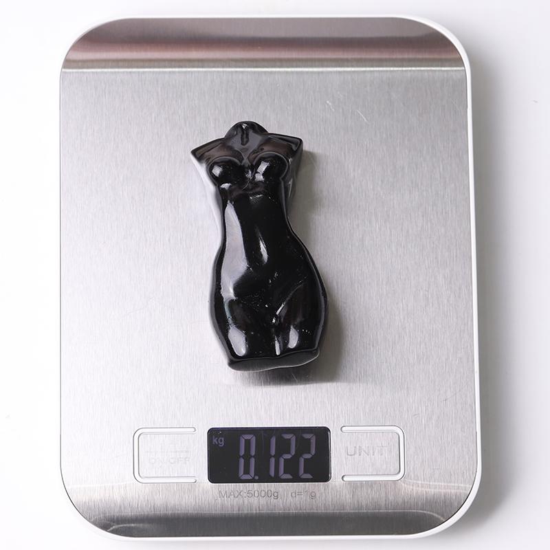 3" Black Obsidian Woman Model Body Crystal Carvings Wholesale Crystals USA