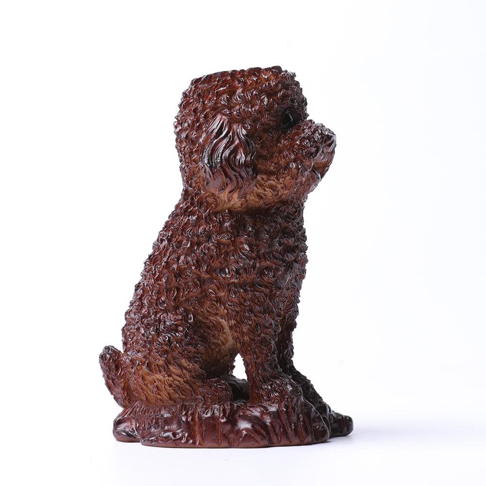 Resin Teddy Dog Statue Stand