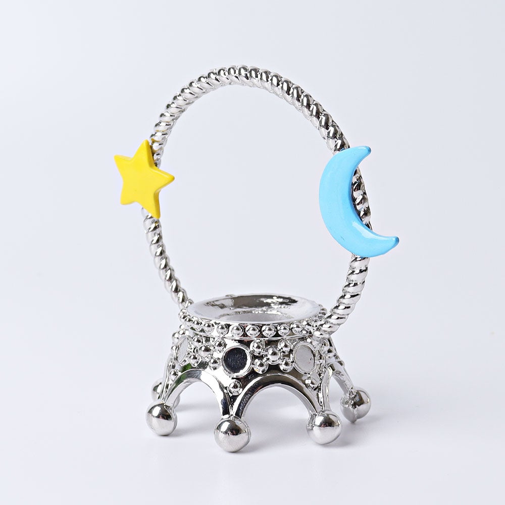 3" Metal Crown Design Stand Wholesale Crystals USA