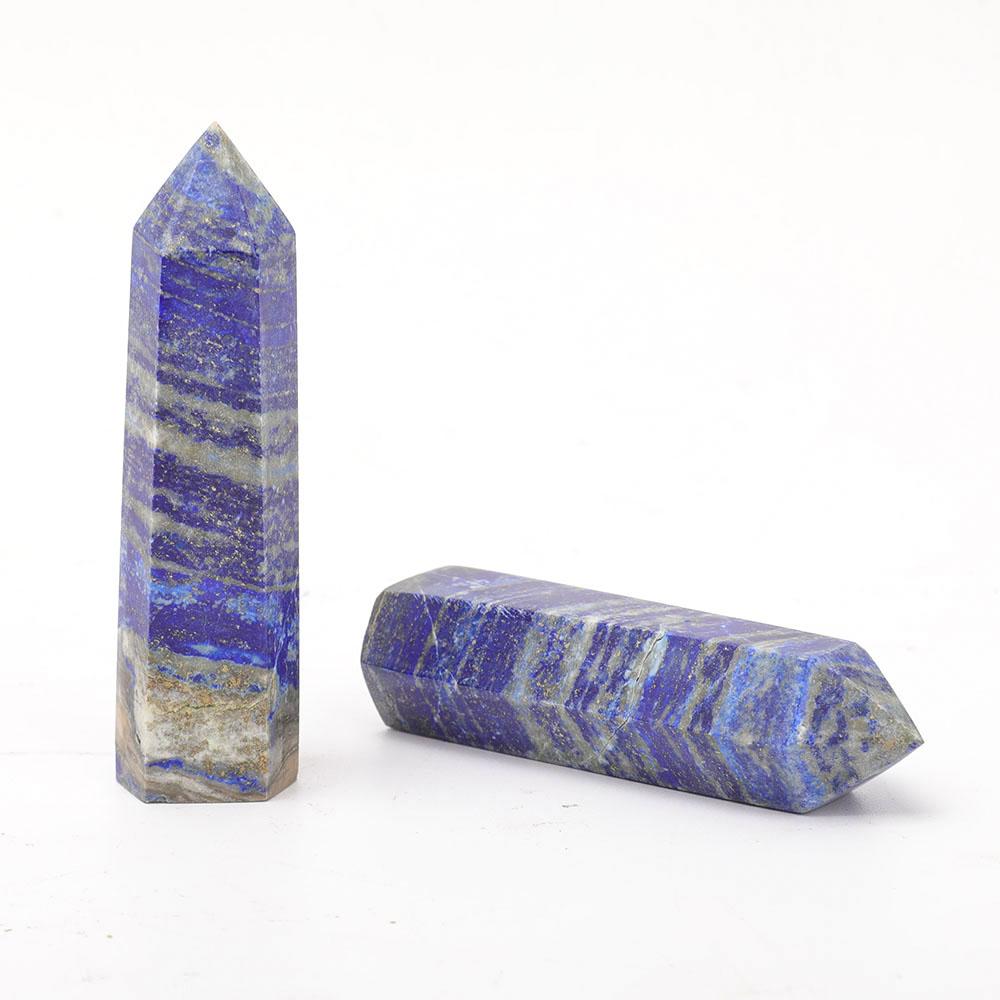 Set of 2 Lapis Points Wholesale Crystals USA