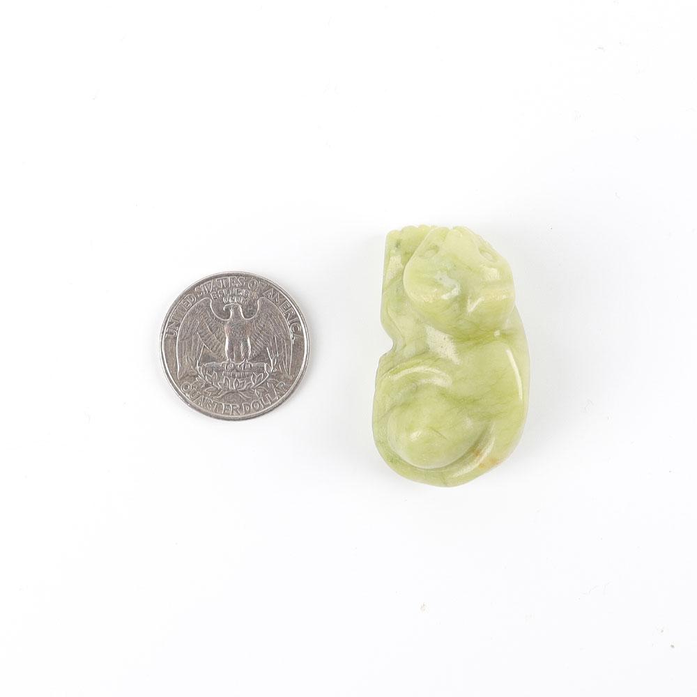 Serpentine Crystal Carving Cat 1.5" Wholesale Crystals USA