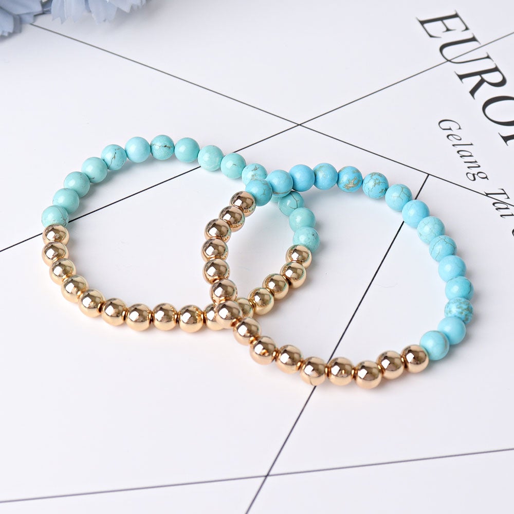 6mm Turquoise Crystal Bracelet Wholesale Crystals USA