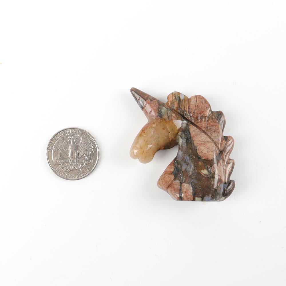 2" Que Sera Crystal Carving Unicorn Wholesale Crystals USA