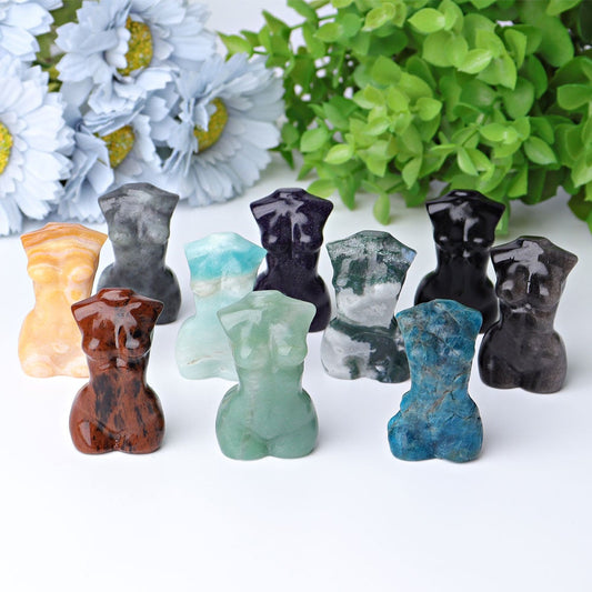 1.9" Woman Model Body Crystal Carvings Wholesale Crystals USA