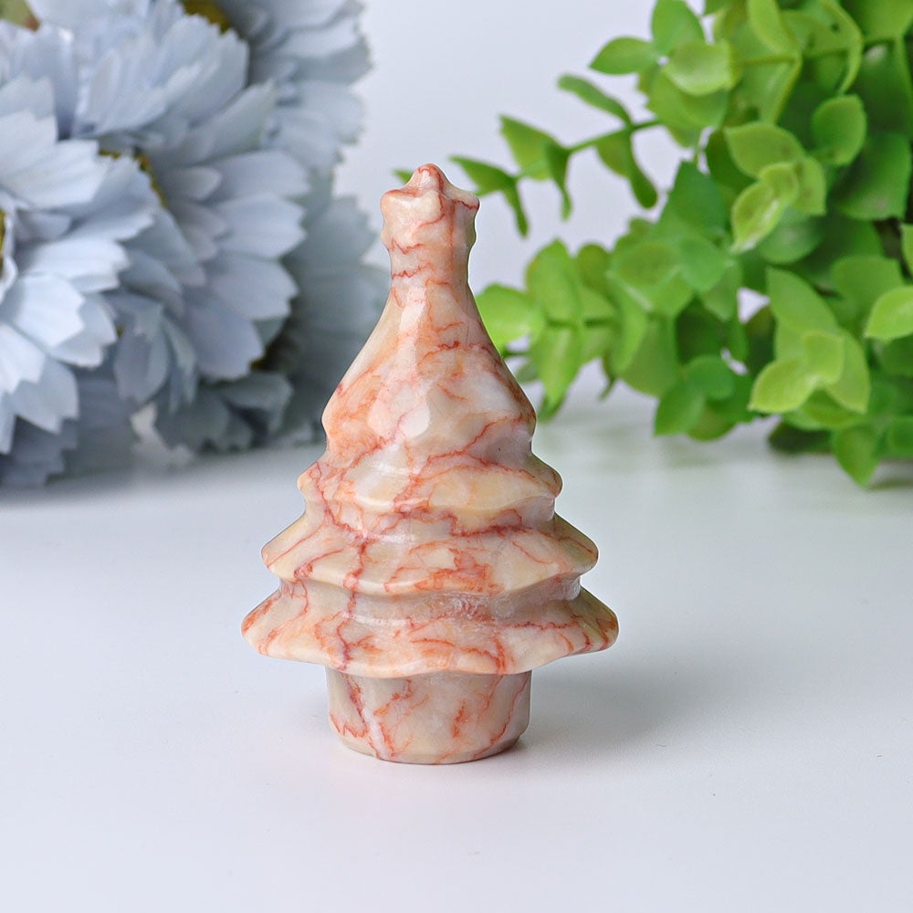 2"-2.5" Christmas Tree Crystal Carvings Wholesale Crystals USA