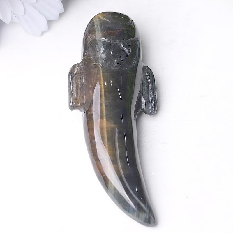 3" Tiger Eye Ghost Crystal Carvings for Halloween Wholesale Crystals USA