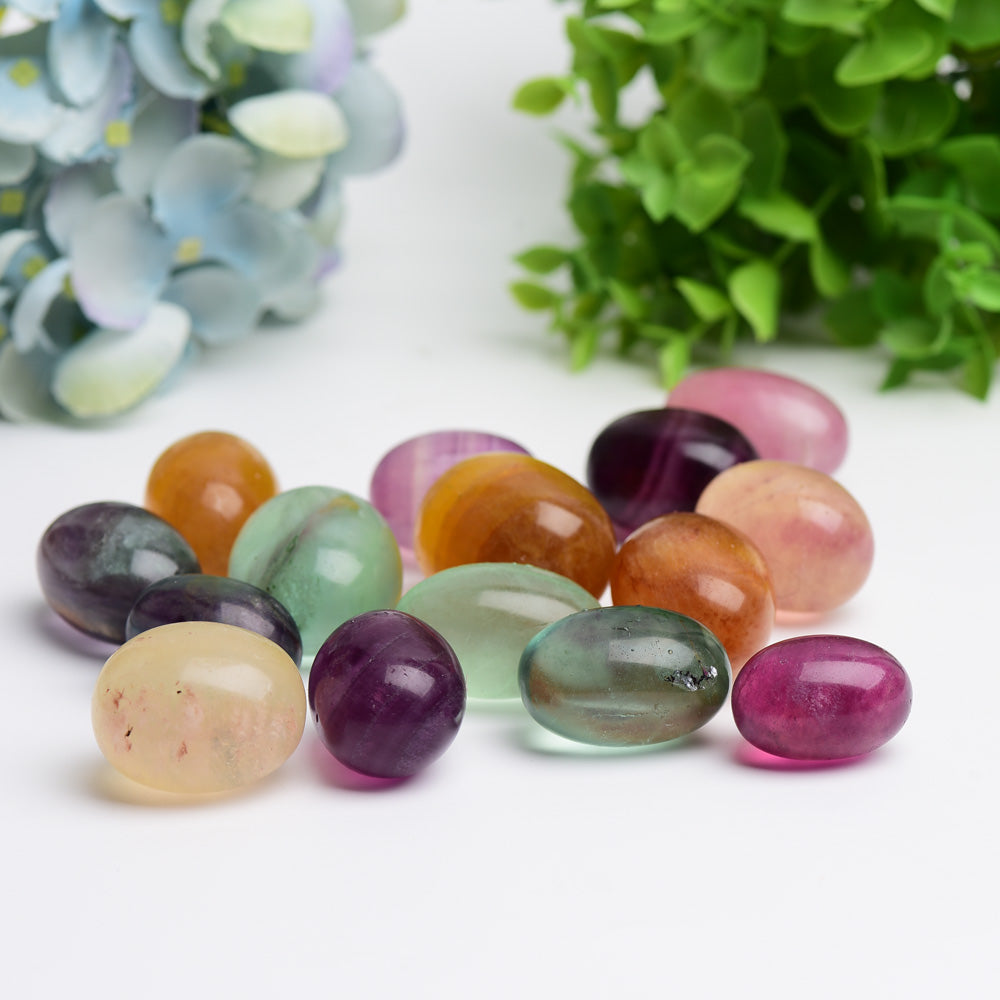 30-40mm Mixed Fluorite Tumbles Bag Bulk Wholesale Crystals USA