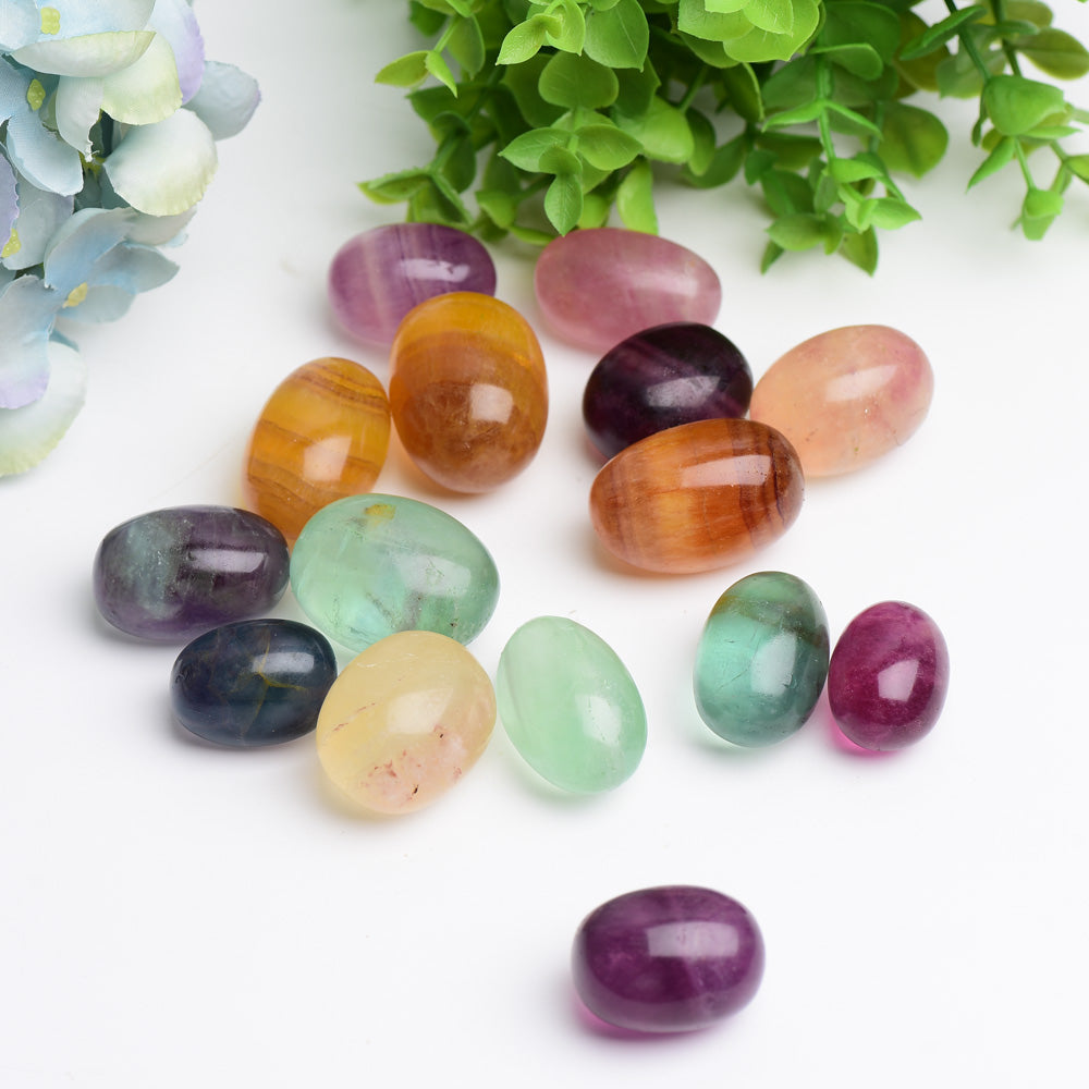 30-40mm Mixed Fluorite Tumbles Bag Bulk Wholesale Crystals USA