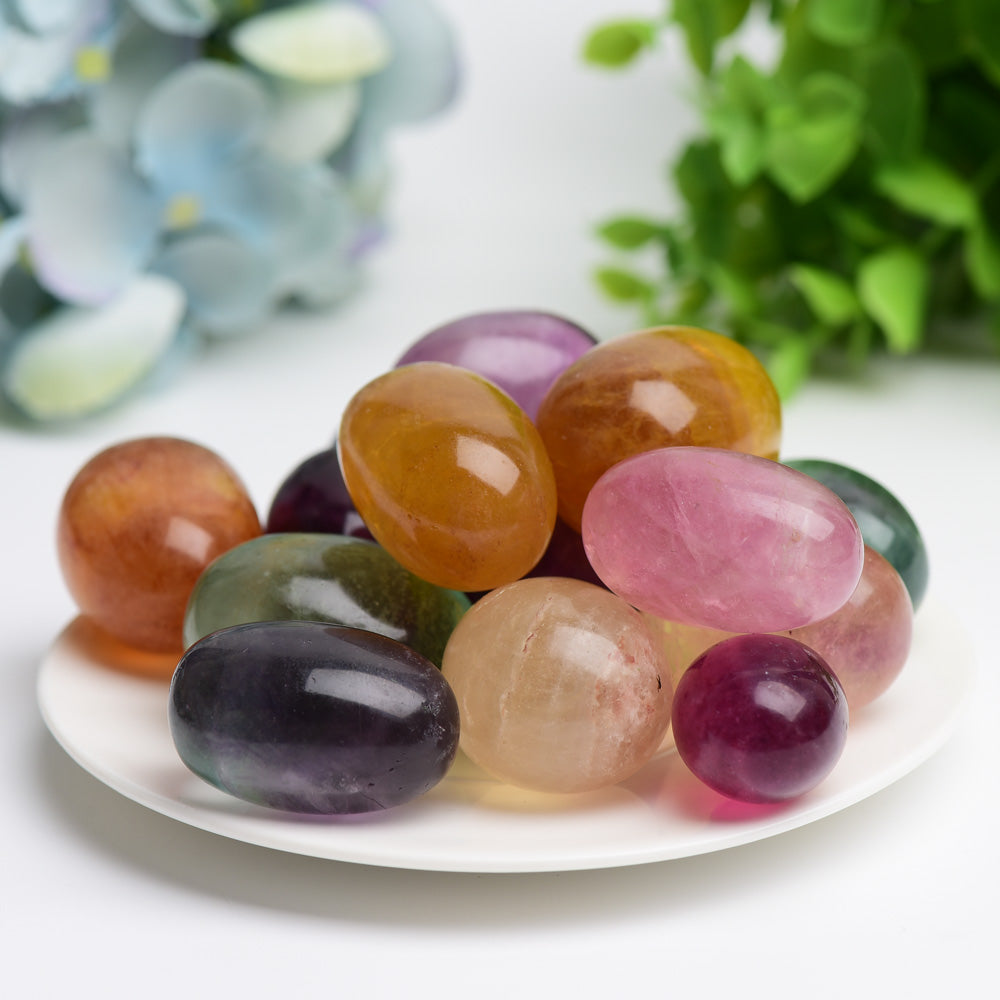 30-40mm Mixed Fluorite Tumbles Bag Bulk Wholesale Crystals USA