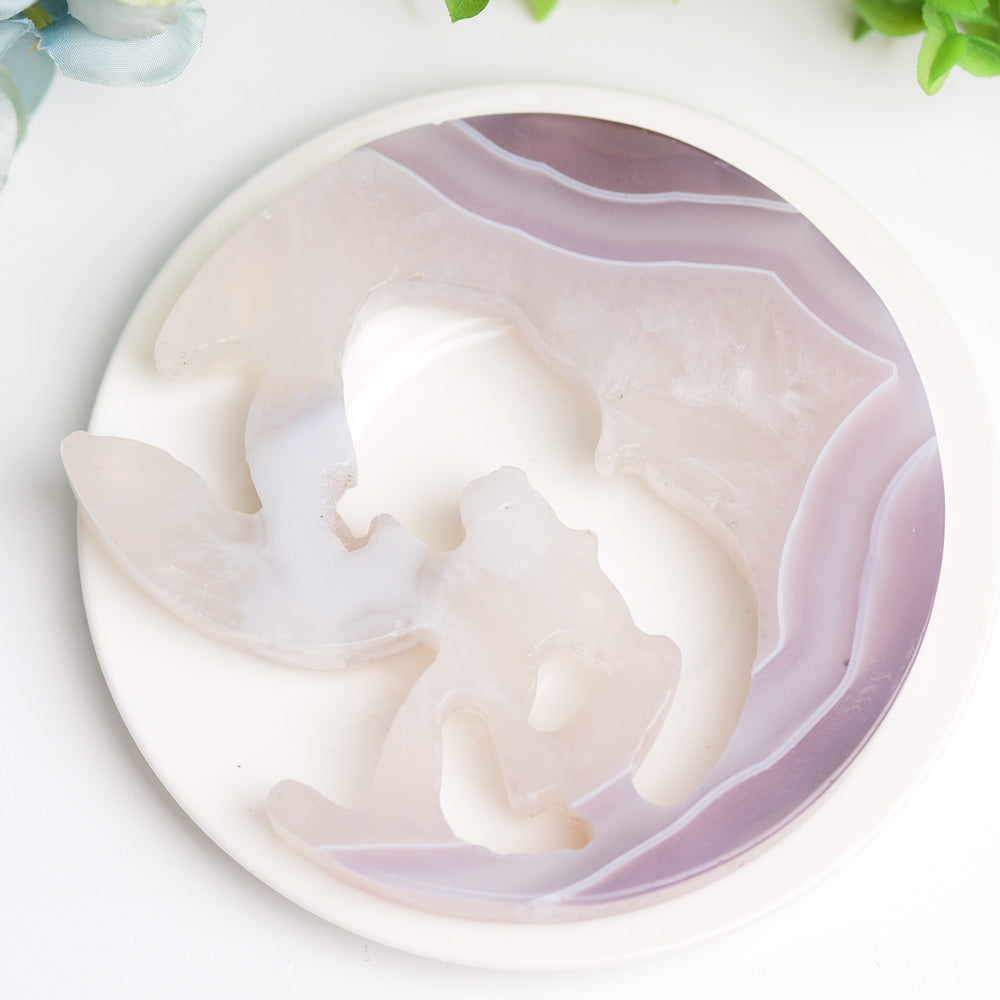 4.2" Agate Moon Fairy Crystal Carving Bulk Wholesale Wholesale Crystals USA