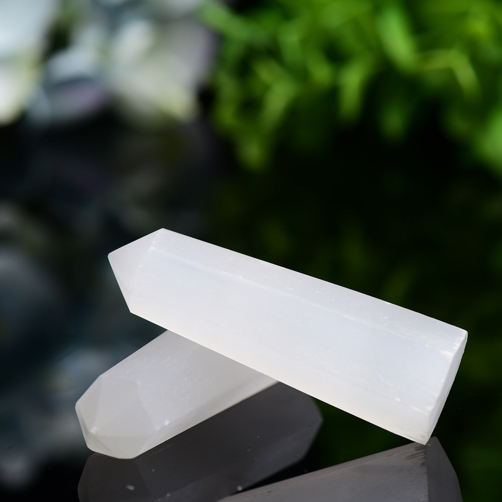 Set of 3 Selenite Points Bag Wholesale Crystals USA