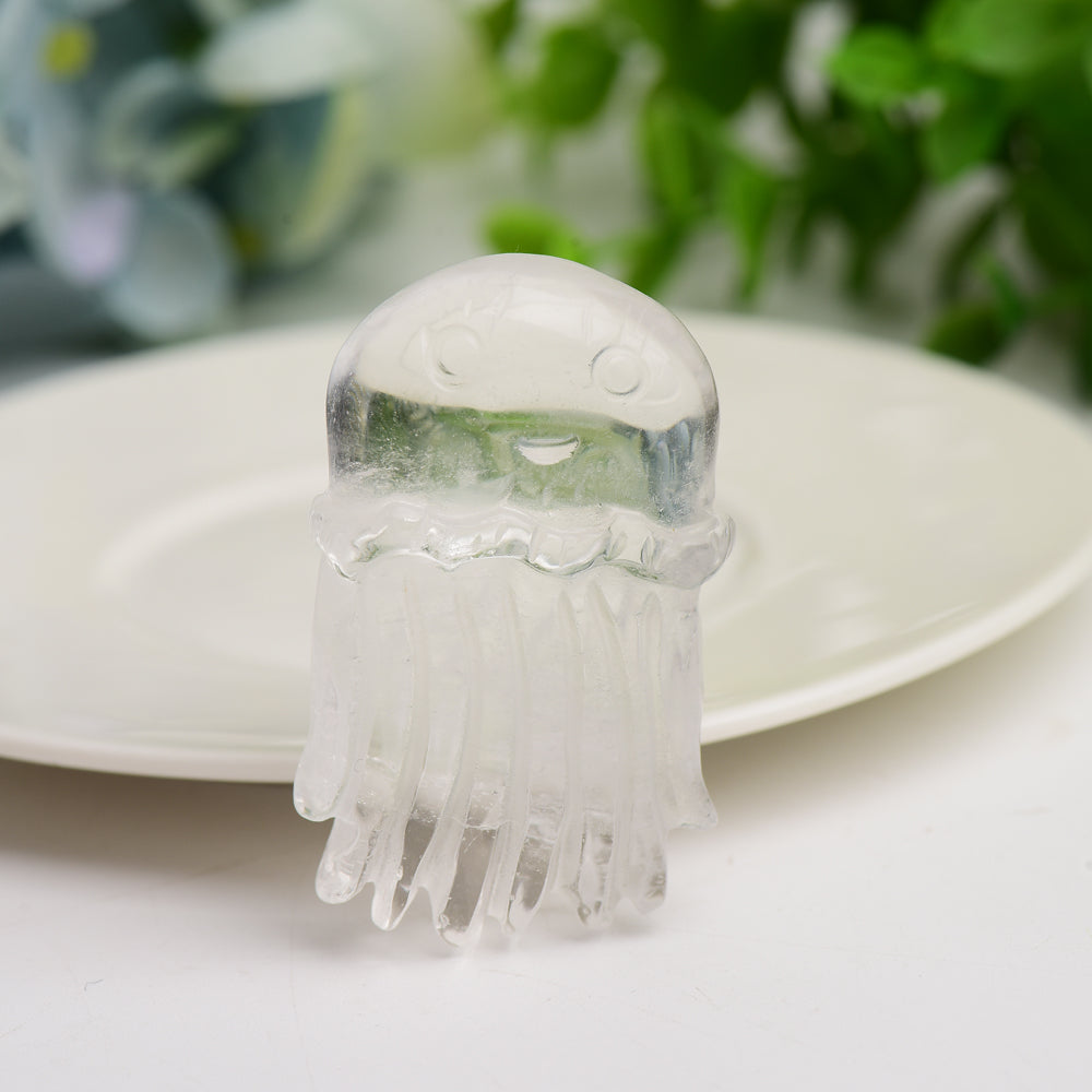 2.0" Mixed Crystal Jellyfish Carving Bulk Wholesale Crystals USA