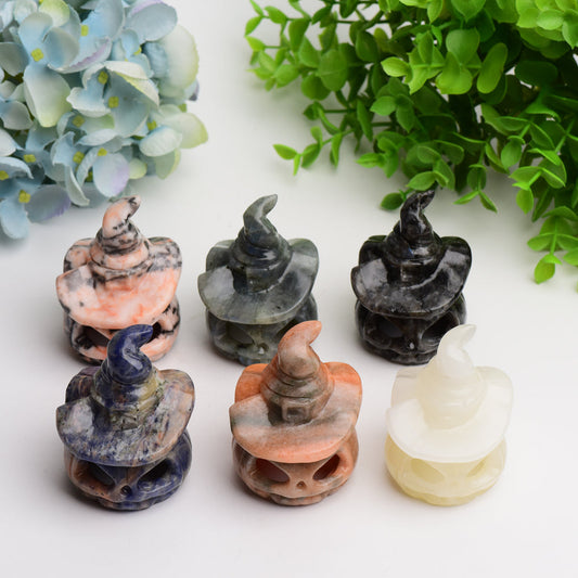 2.7" Mixed Crystal Pumpkin Carving Lamp for Halloween Bulk Wholesale  Crystals USA